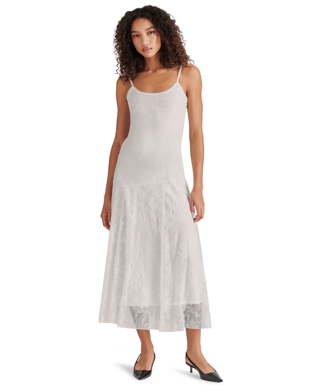 Steve Madden Women's Veera Dress Flowy Dresses - White - Size Large