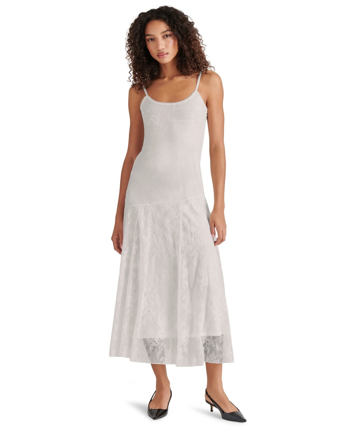 Steve Madden Women's Veera Dress Flowy Dresses - White - Size Large