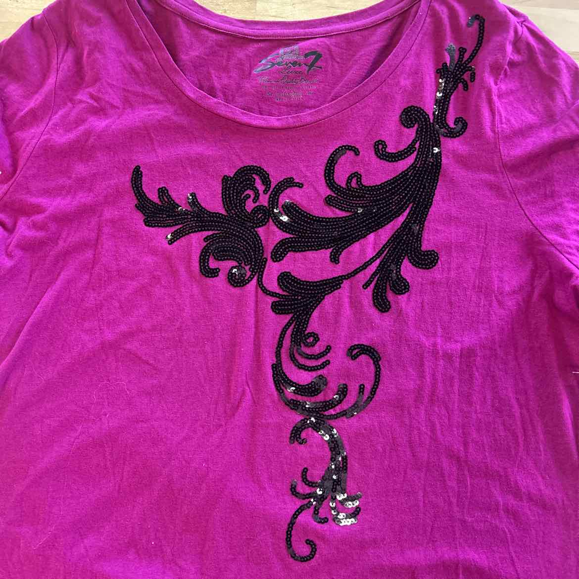 Seven 7 Size 22 Purple Preloved Long Sleeve