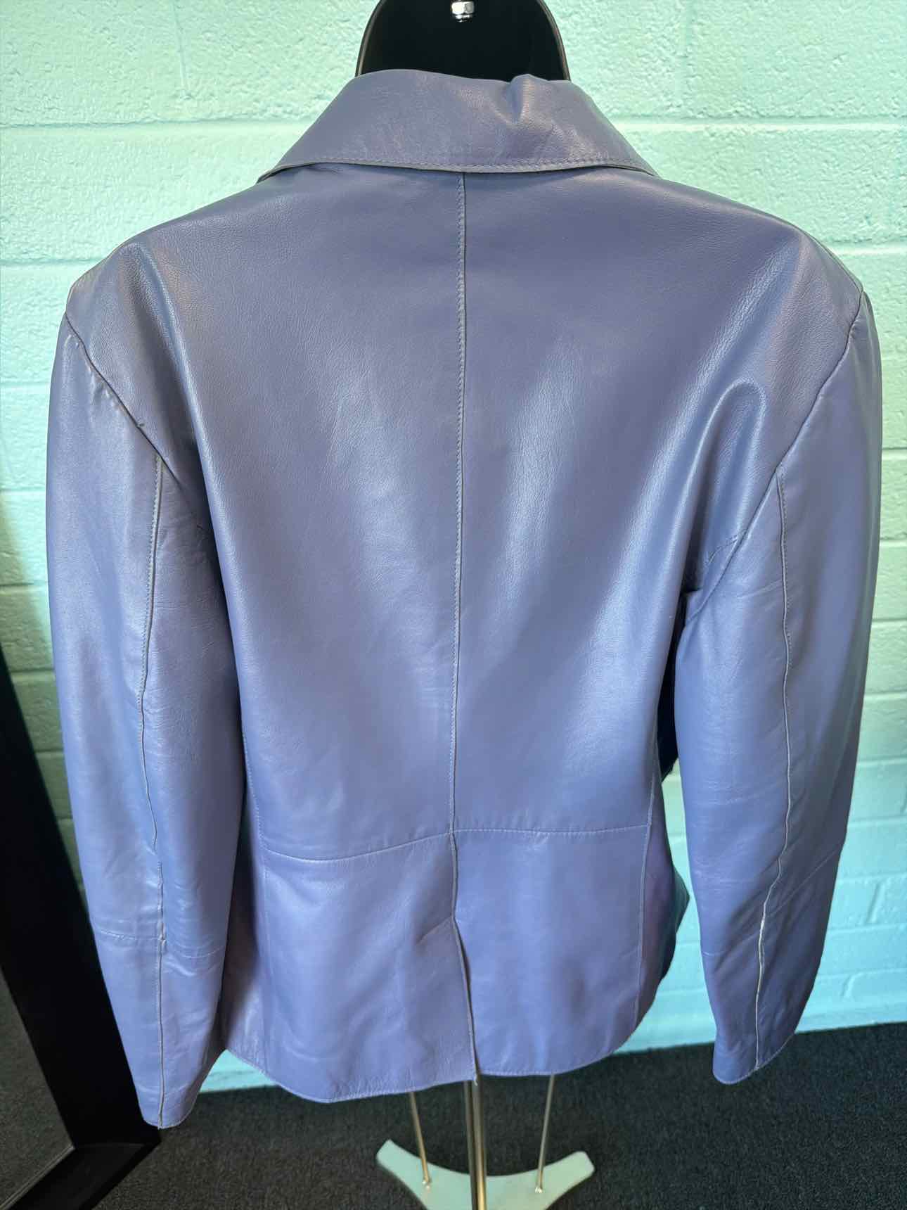 Casual Corner Size L Lavender Leather Coat