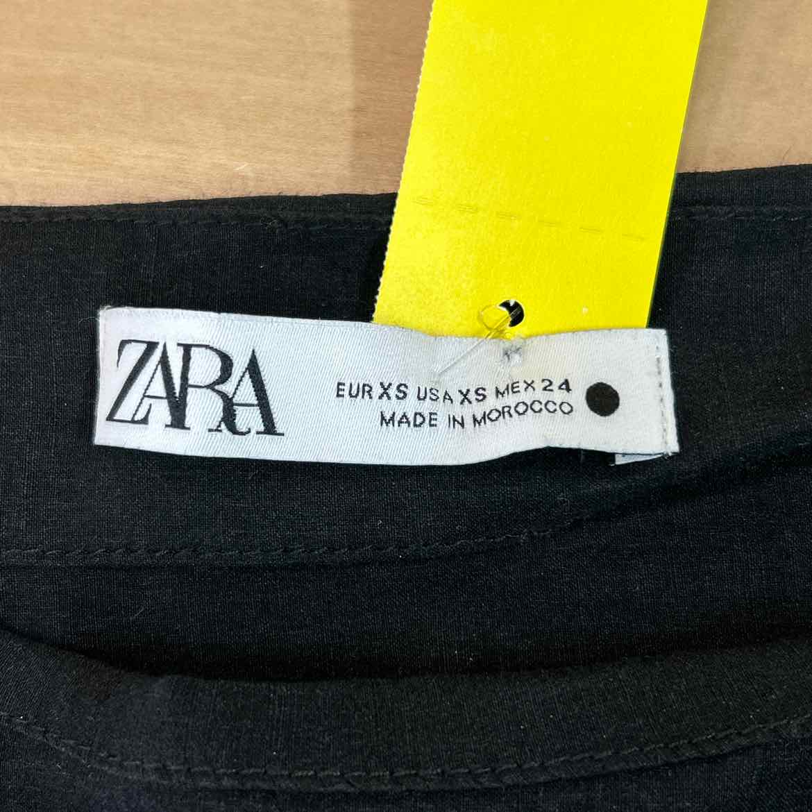 zara Size XS Black Preloved Blouse LS