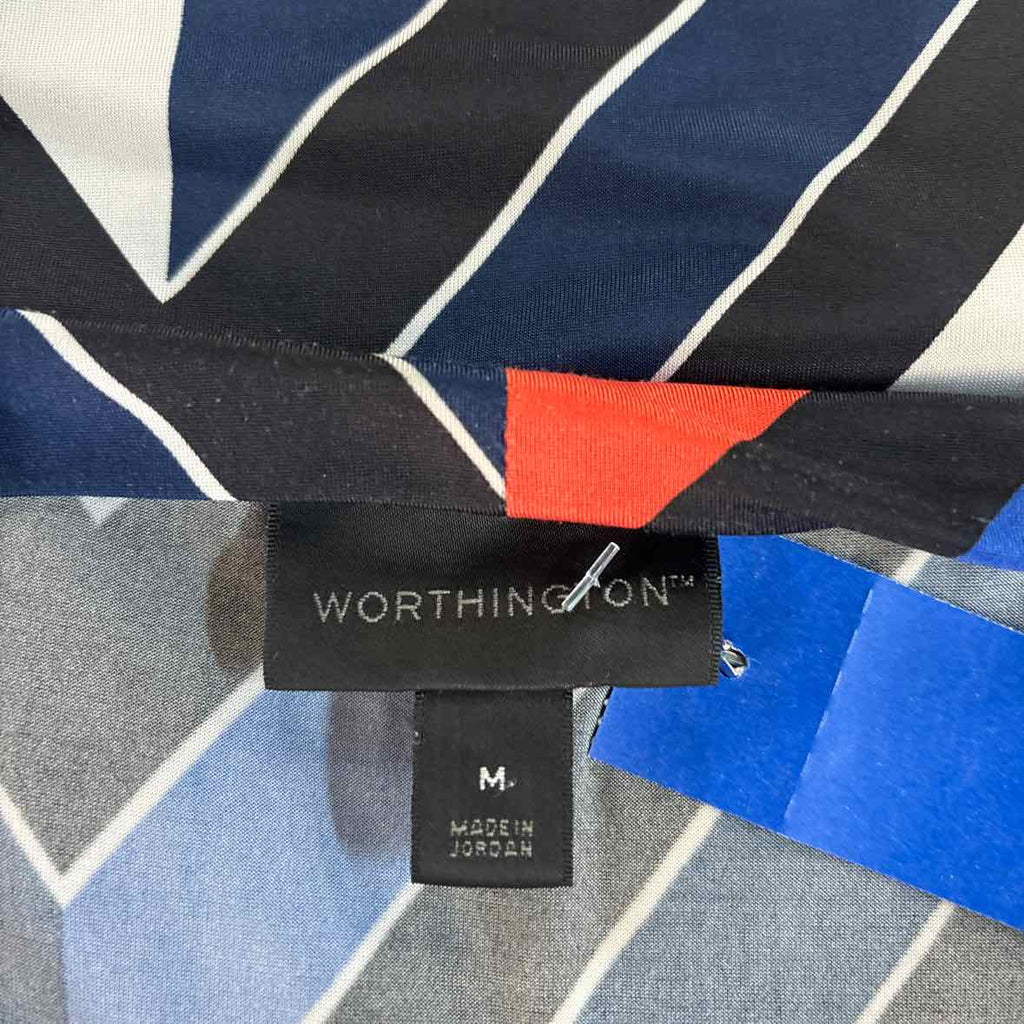 Worthington Size M Black blue red Preloved Sleeveless