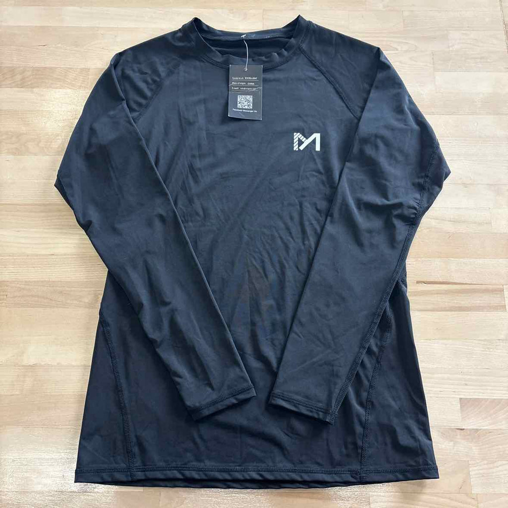 M Size M Black MENS Athletic Long Sleeve