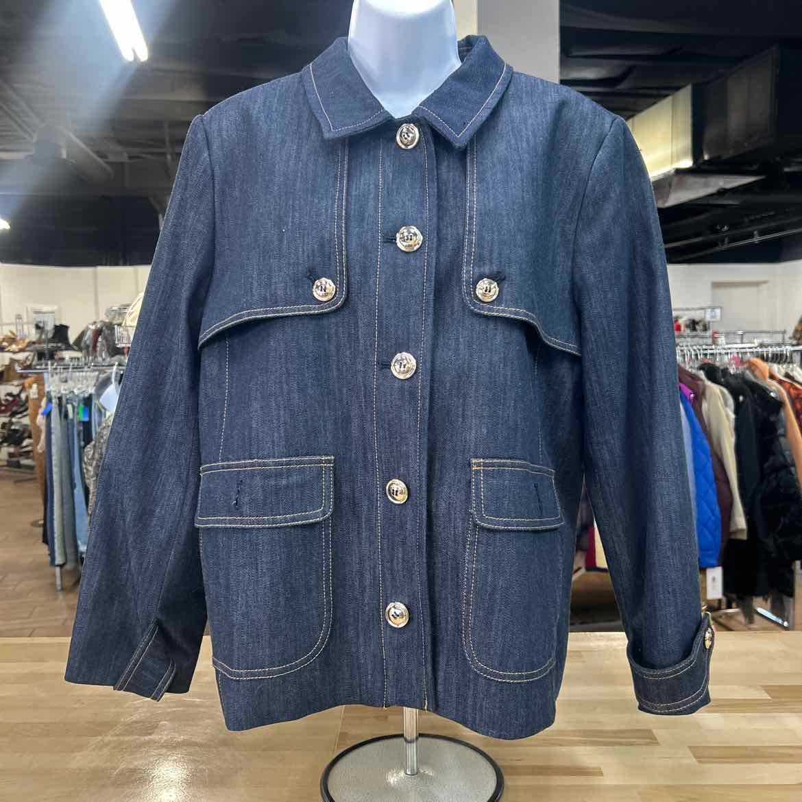 Talbots Size XLP Dark BLue Denim Preloved Jacket
