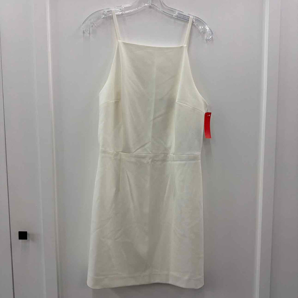French Connection Size 10 White Whisper Square Neck Mini Dress NWT