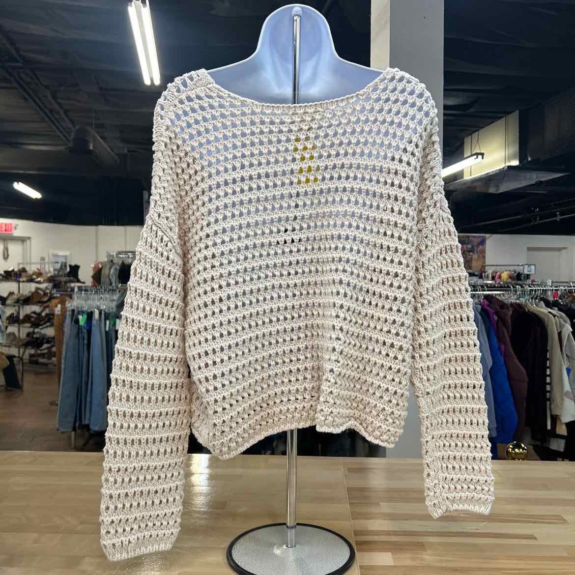 Jessica Simpson Size S Tan Knit Preloved Sweater