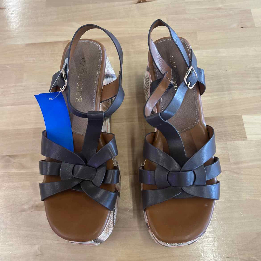CafeNoir Size 7.5 (38) Brown Preloved Sandals