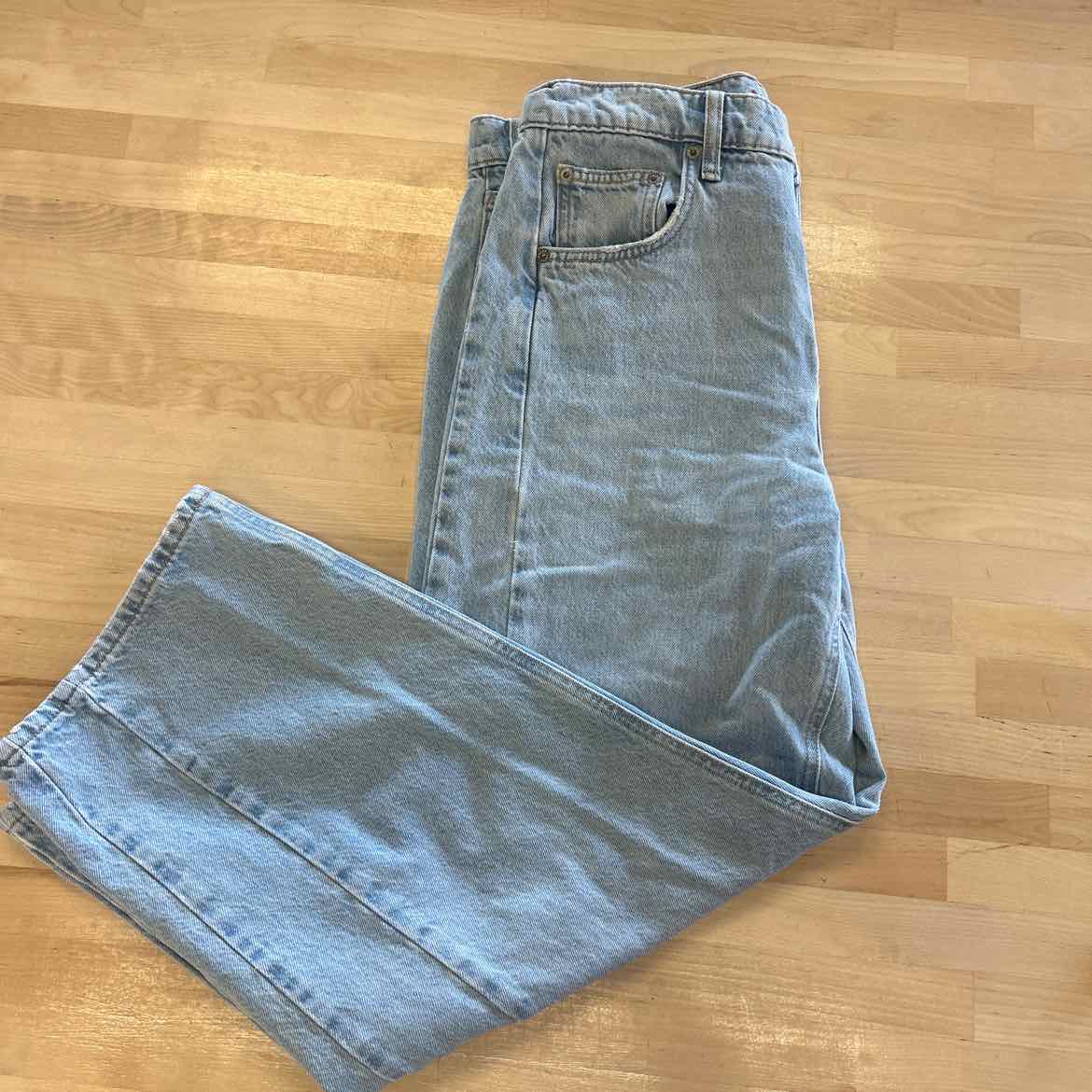 Lucky Brand Womens High-Rise Barrel-Leg J Vintage Cobalt