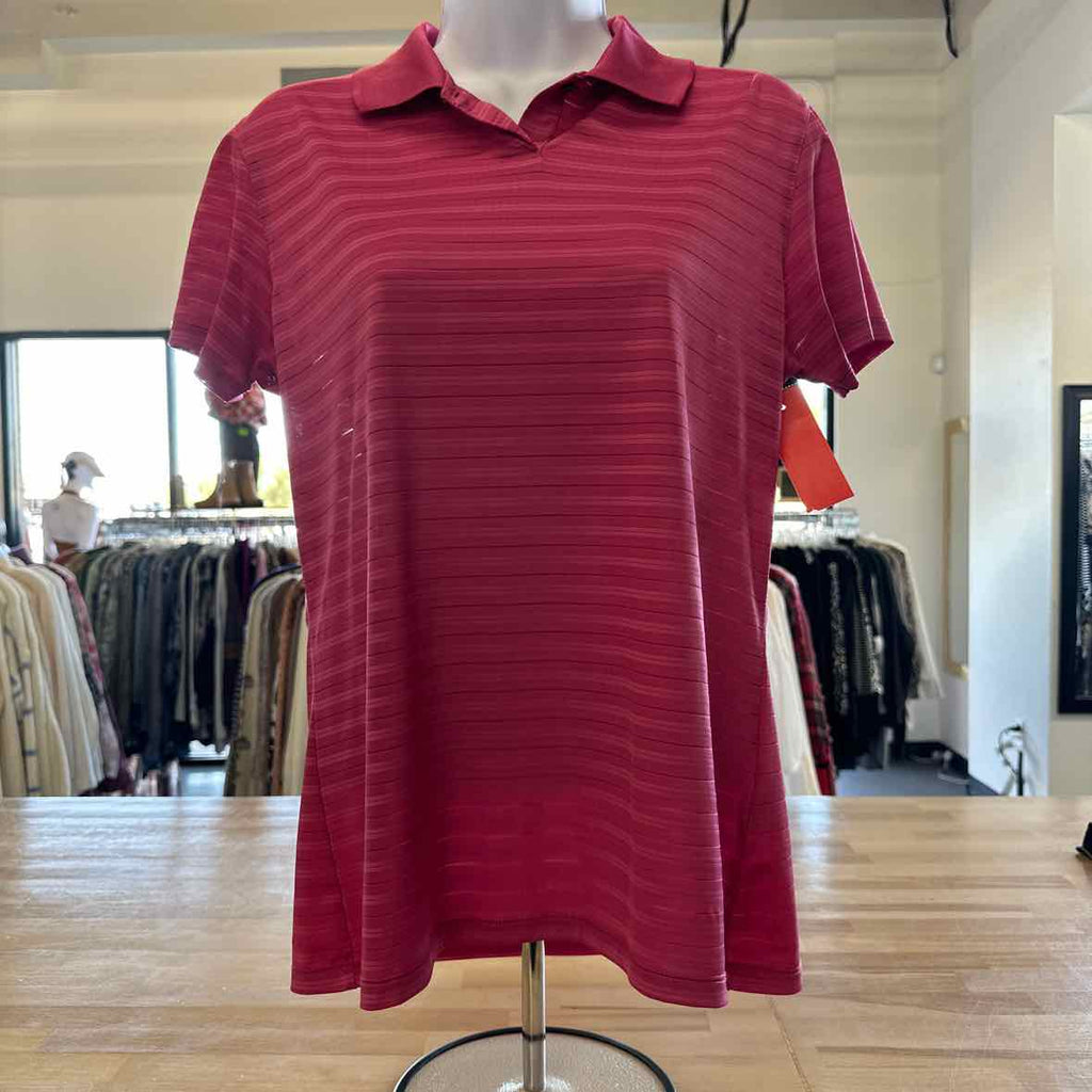 Antigua Size M Pink Polo