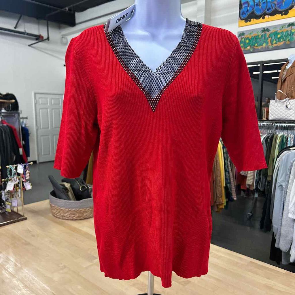 DNKY Size L Red New Sleeveless