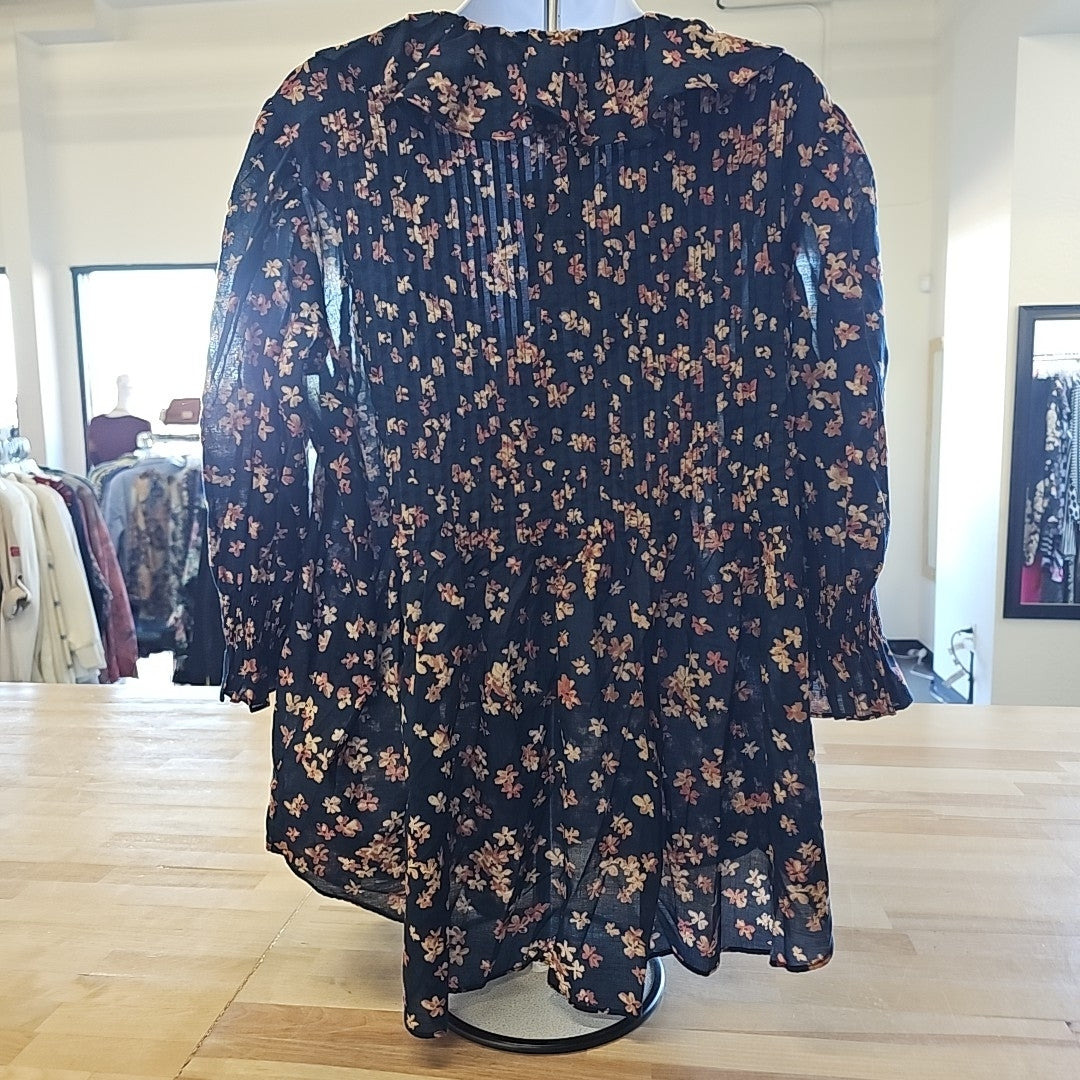 Ralph Lauren Size L Navy Blouse