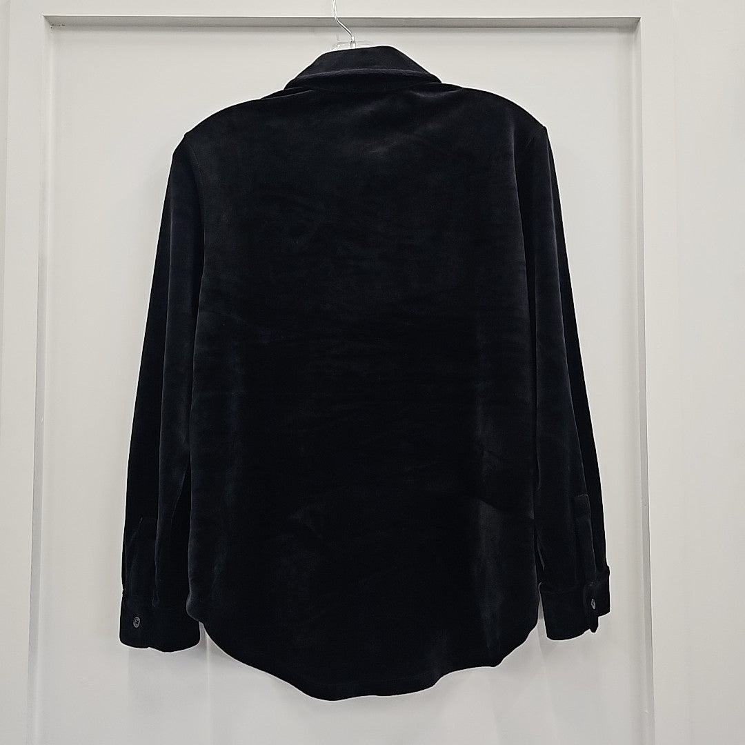 Vince Camuto Size XS Black Button Down Shirt