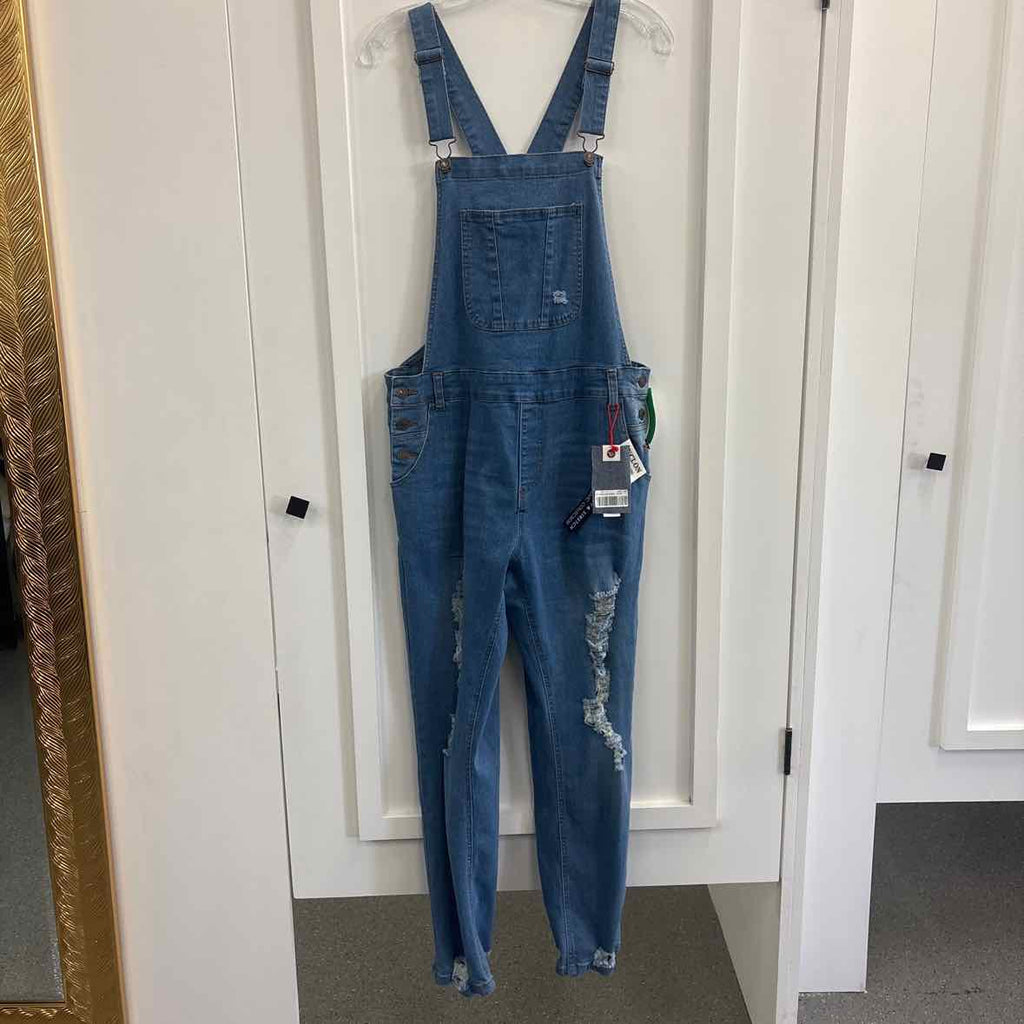 Cyclone Size 9 Denim Preloved Overalls