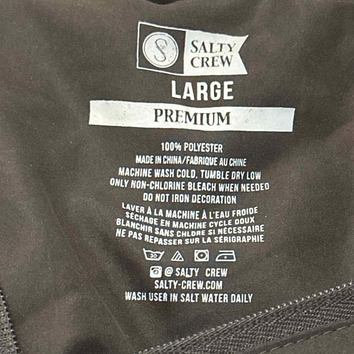 Salty Crew Size L Black MENS Jacket
