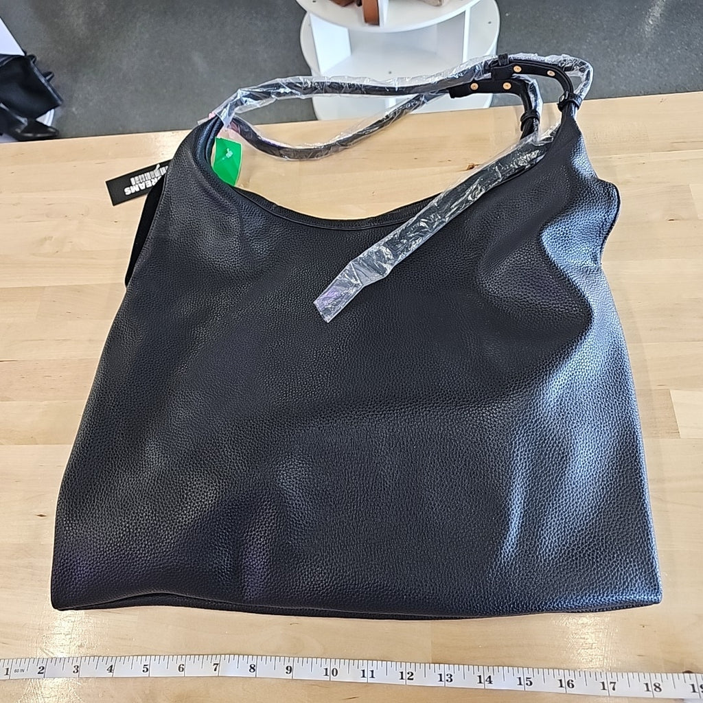Like Dreams Women S Adjustable Shoulder Strap Diplomat Slouch Tote - Black