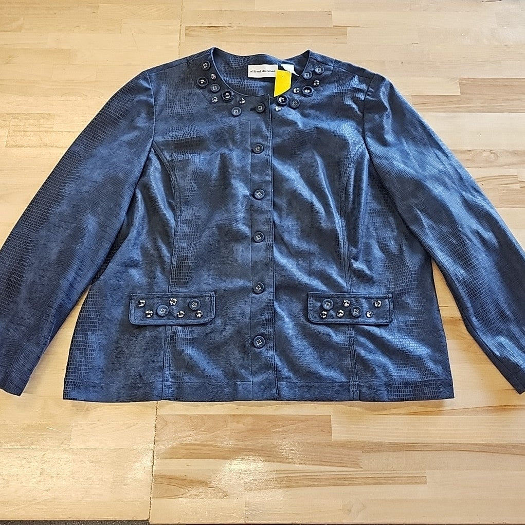 Alfred Dunner Size 20 Blue Jacket