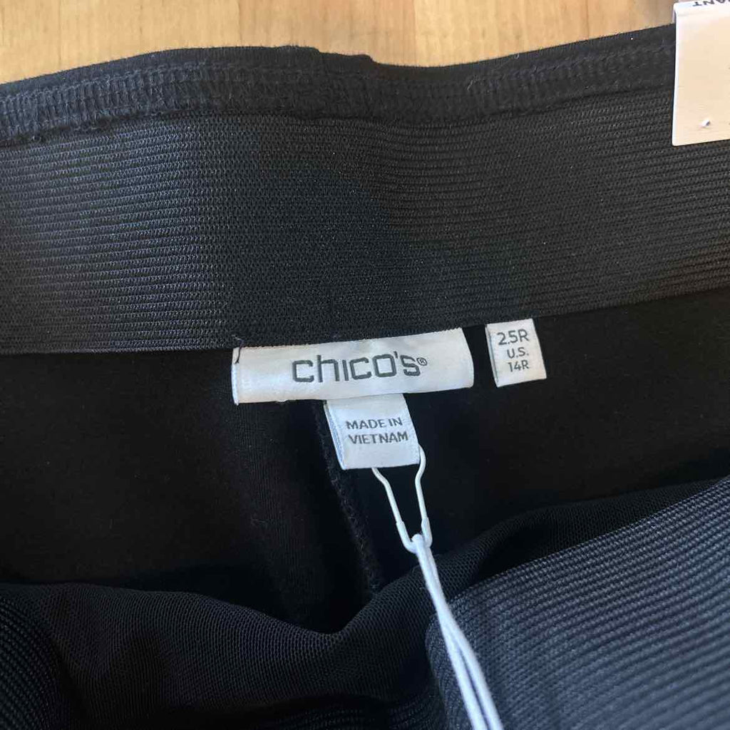 Chico's Size 14 Black New Pants