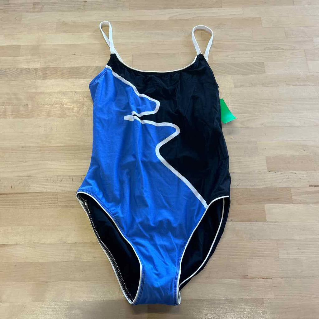 Newport Size 10 Blue Black New Swimsuit