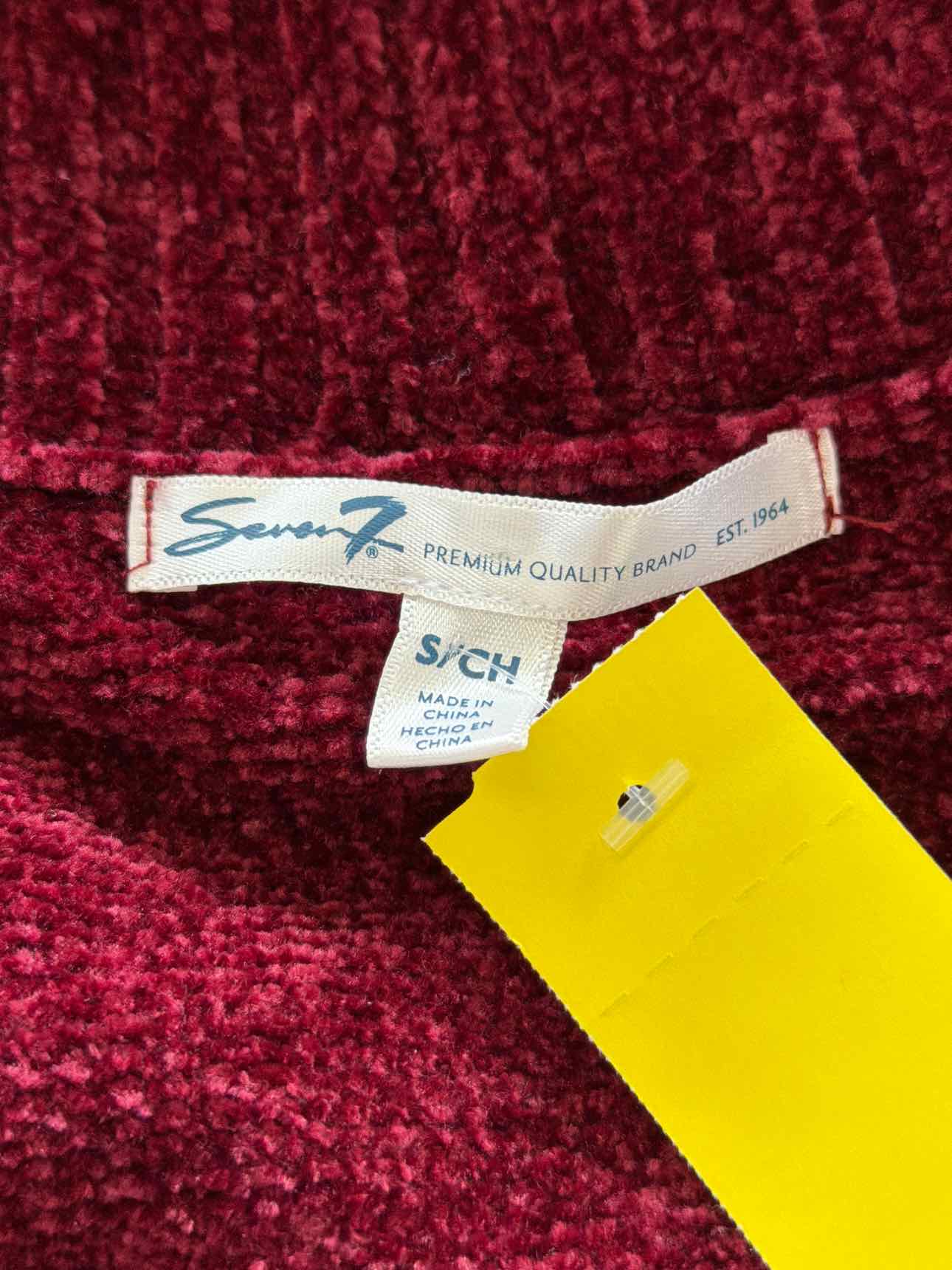 Seven 7 Size S Burgundy Cardigan
