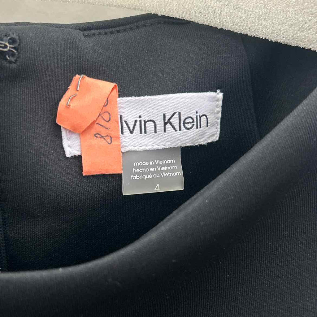 Calvin Klein Size 4 Black White Preloved Dress
