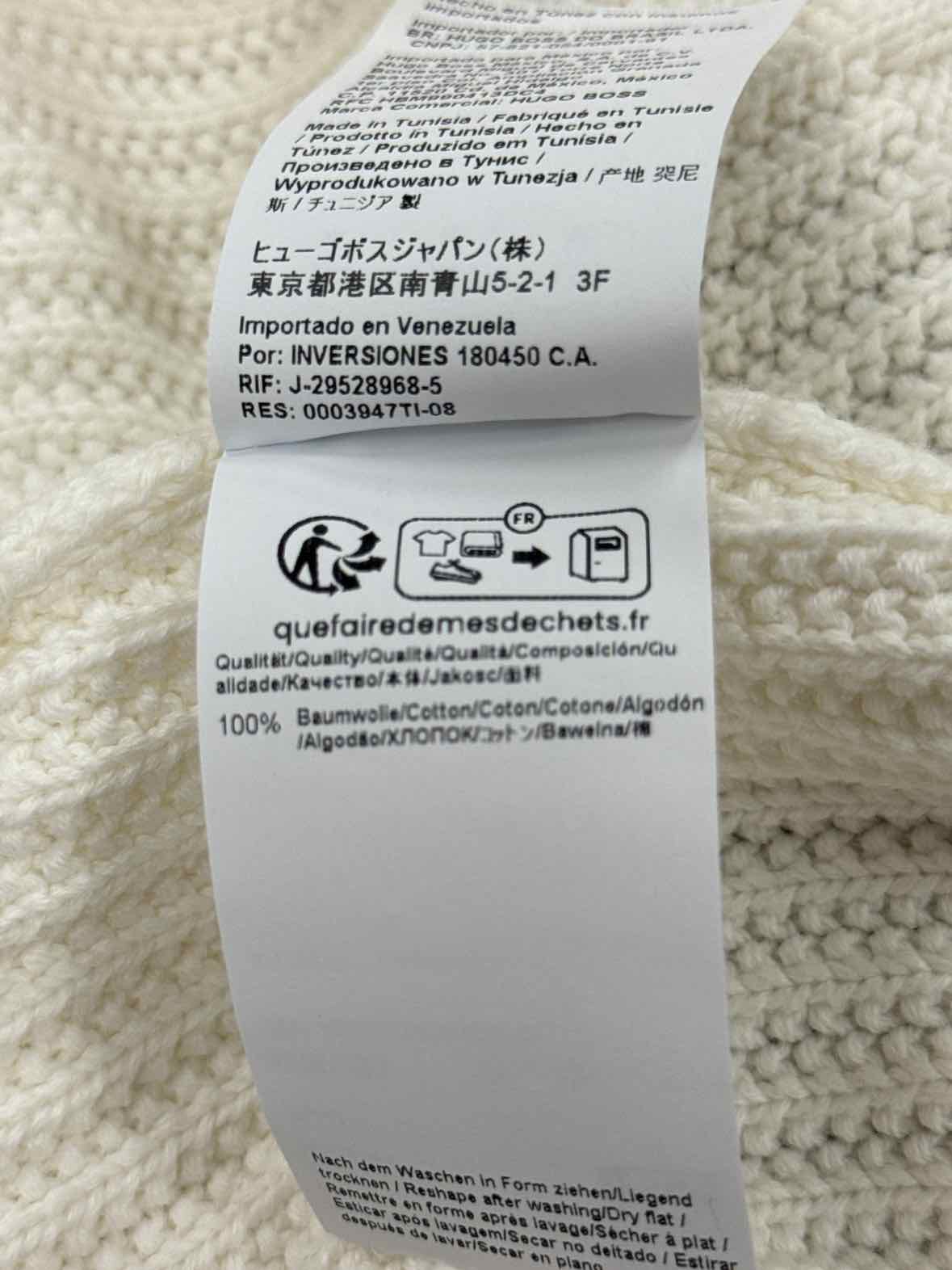 HUGO Size M White Preloved MENS Sweater