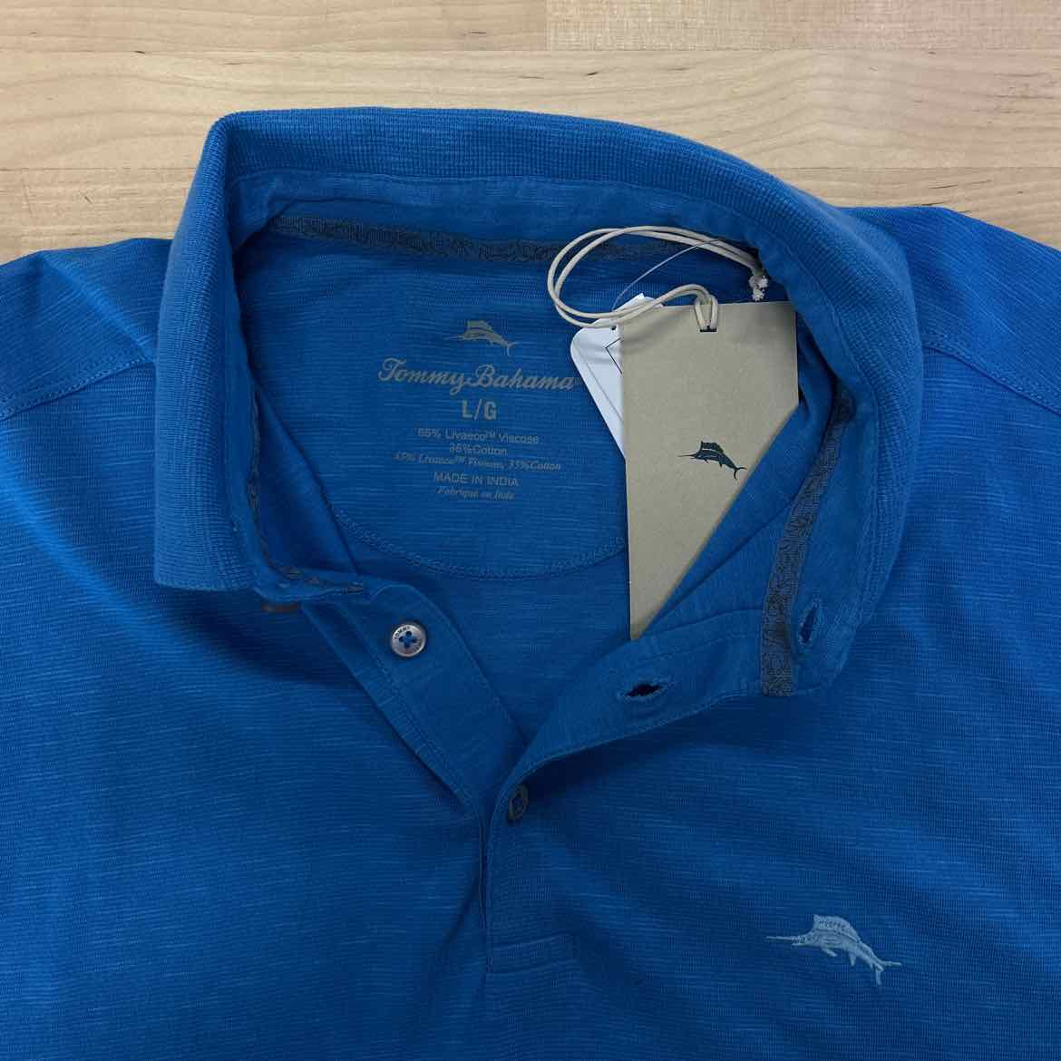 Tommy Bahama Men's Portola Point Space-Dyed Stripe Polo Shirt - Palace Blue