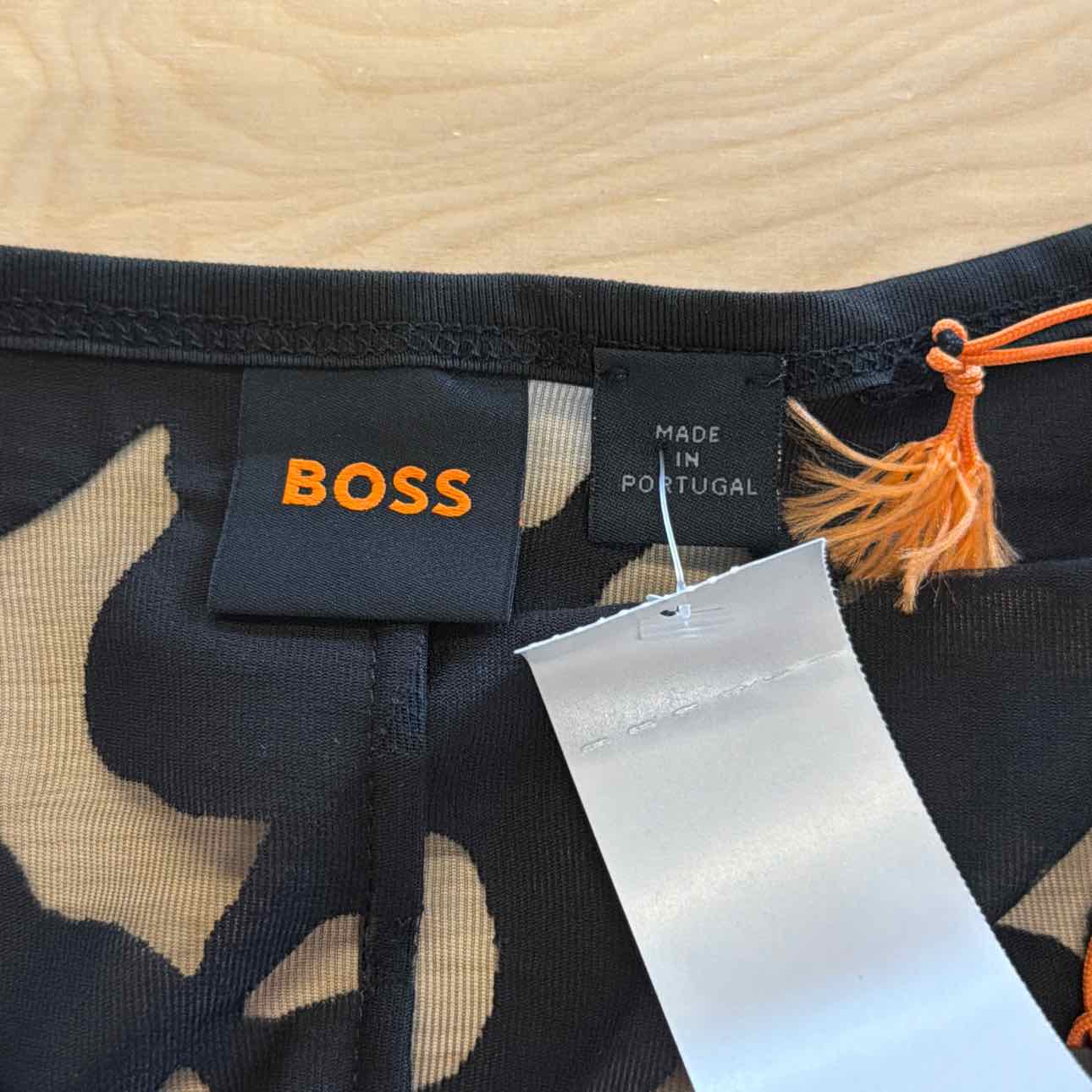 BOSS Orange Womens Floral Lace Top Black XL