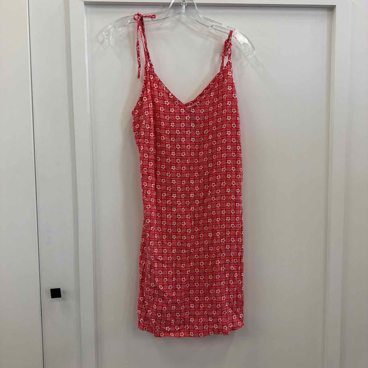 Rip Curl Juniors' Cala Mayor Tie-Strap Mini Dress - Red