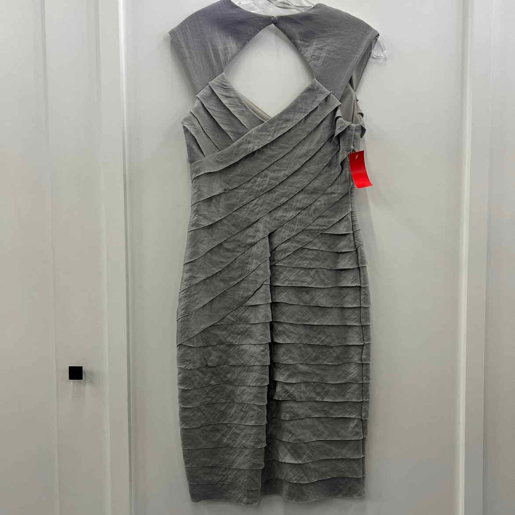London Times Size 6 Silver Used Dress