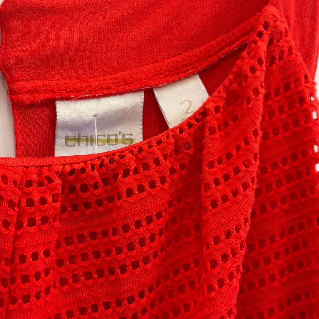 Chico's Size 2 Red Preloved Dress