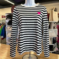 Loft Size S BLACK & WHITE Long Sleeve