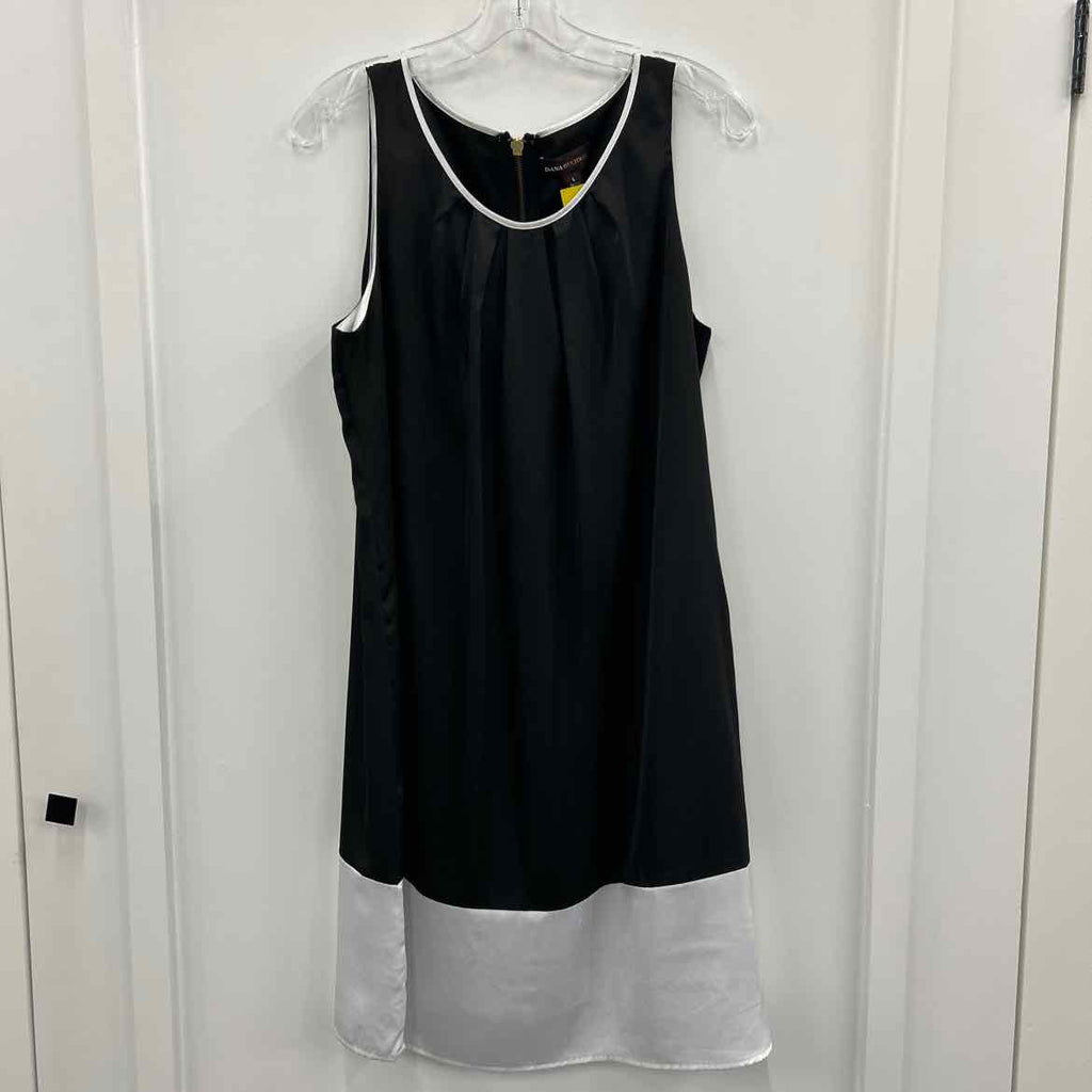 Dana Buchman Size L Black/White Dress