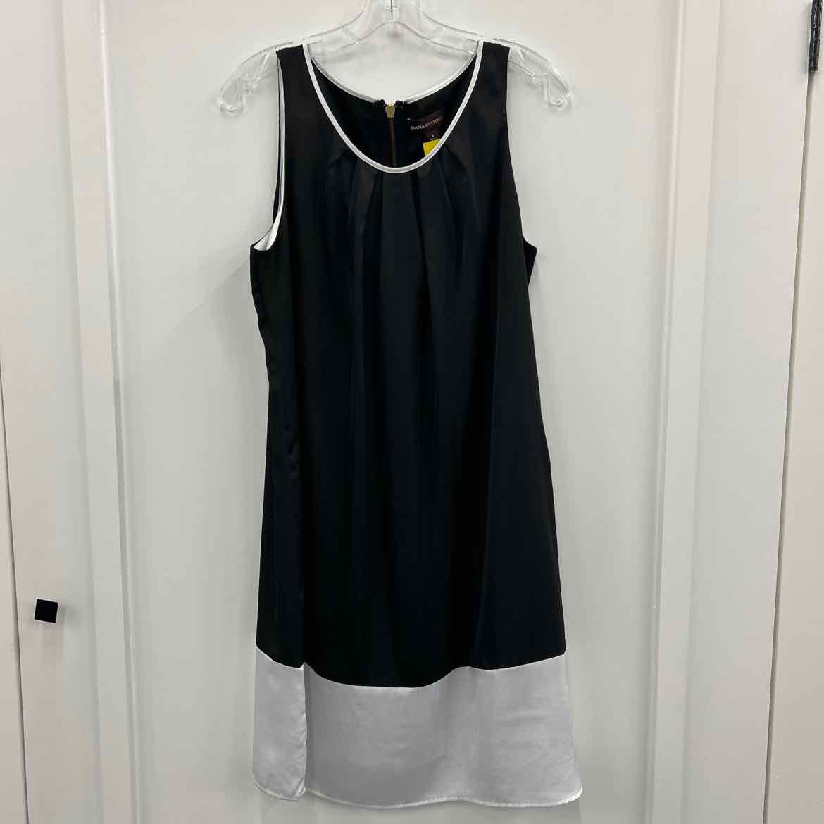 Dana Buchman Size L Black/White Dress