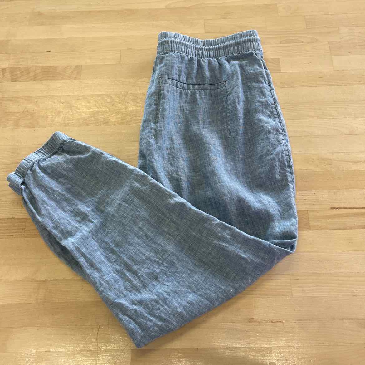 Athleta Size 16 Blue Linen Preloved Jogging Pants