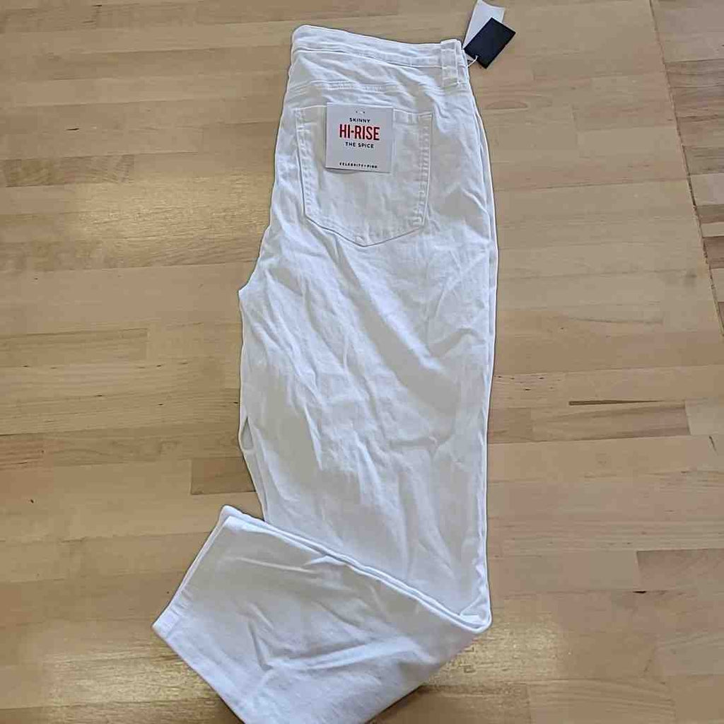 Celebrity pink Size 16 White Jeans  Skinny High Rise The Spice NWT