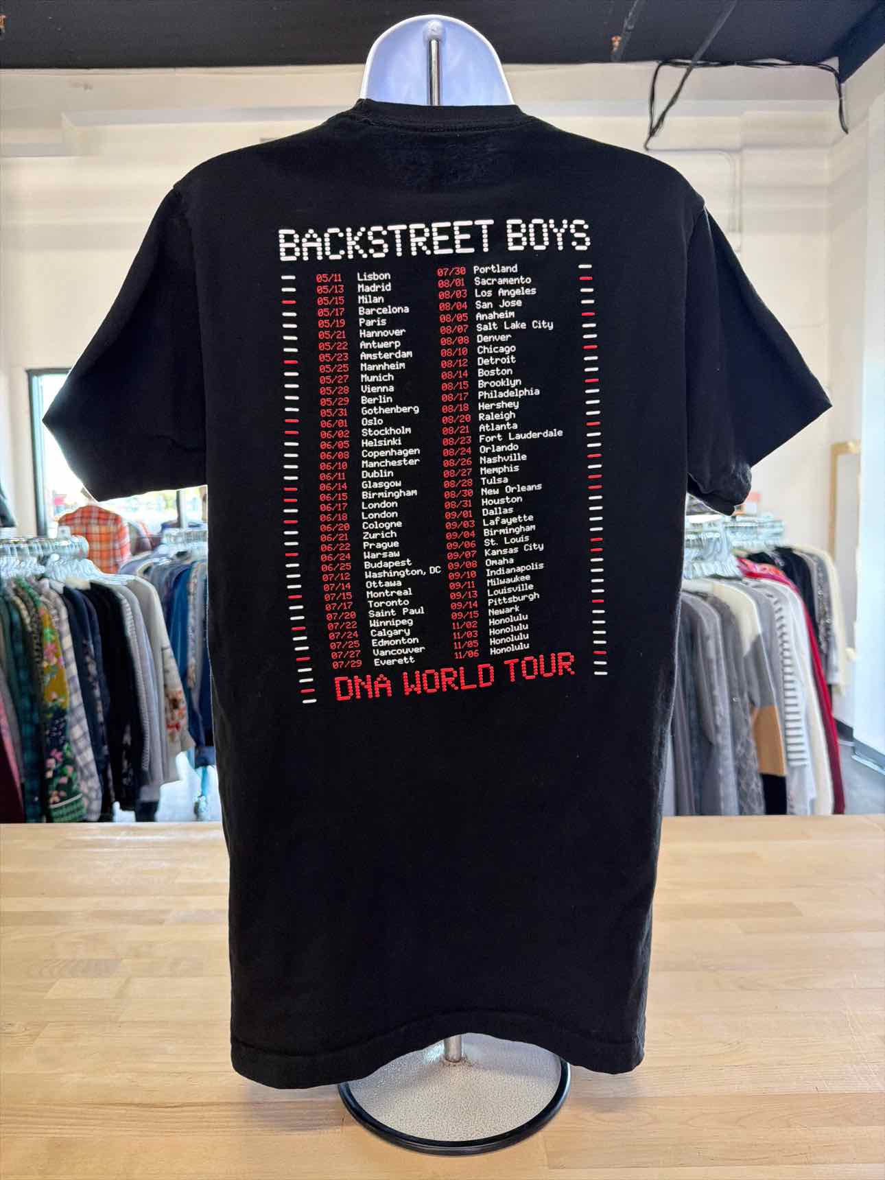 Back street Boys Size M Black T-shirt