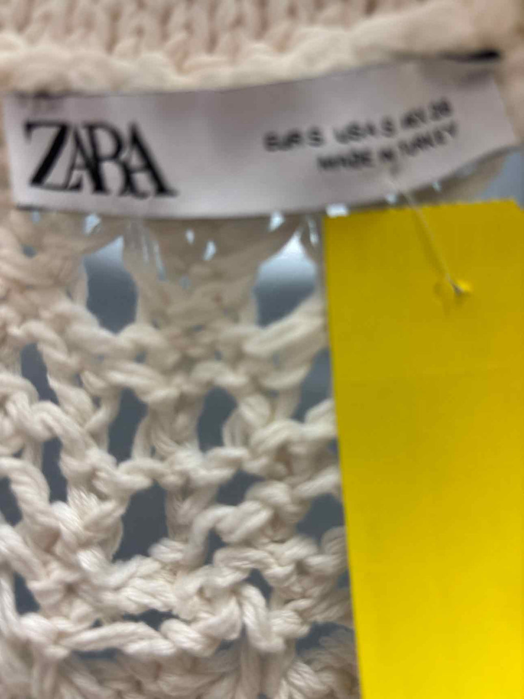 zara Size S White Knit Preloved Sweater