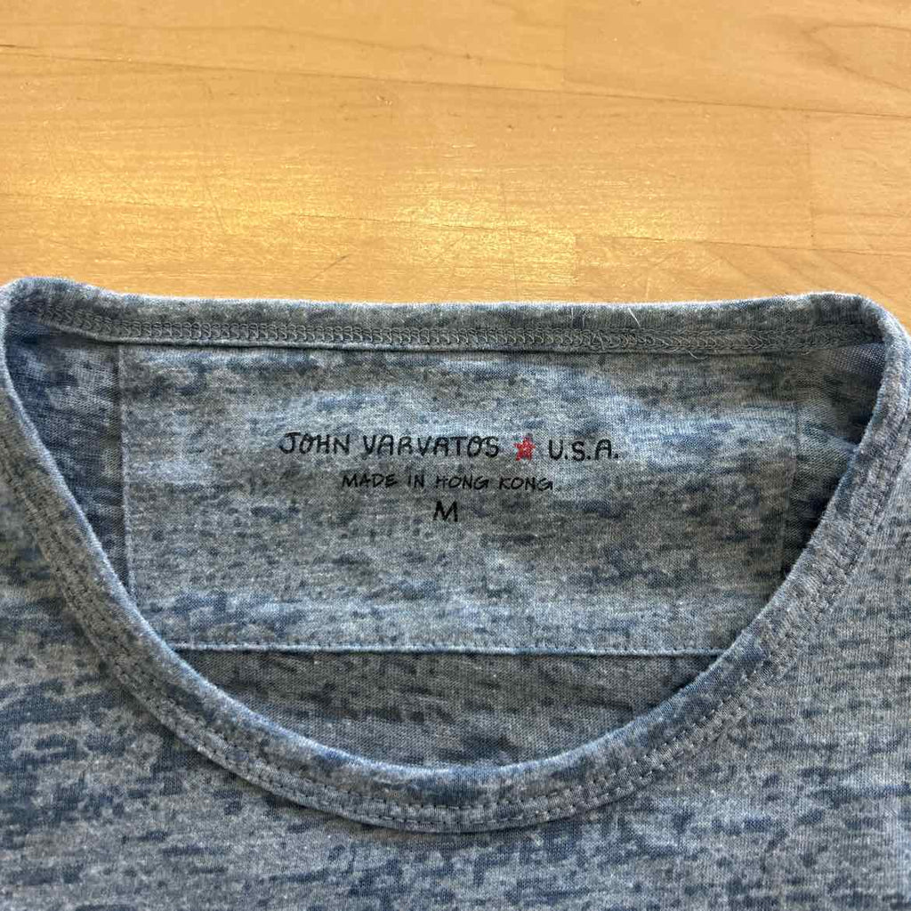 John Varvatos Size M Blue Preloved MENS T-shirt