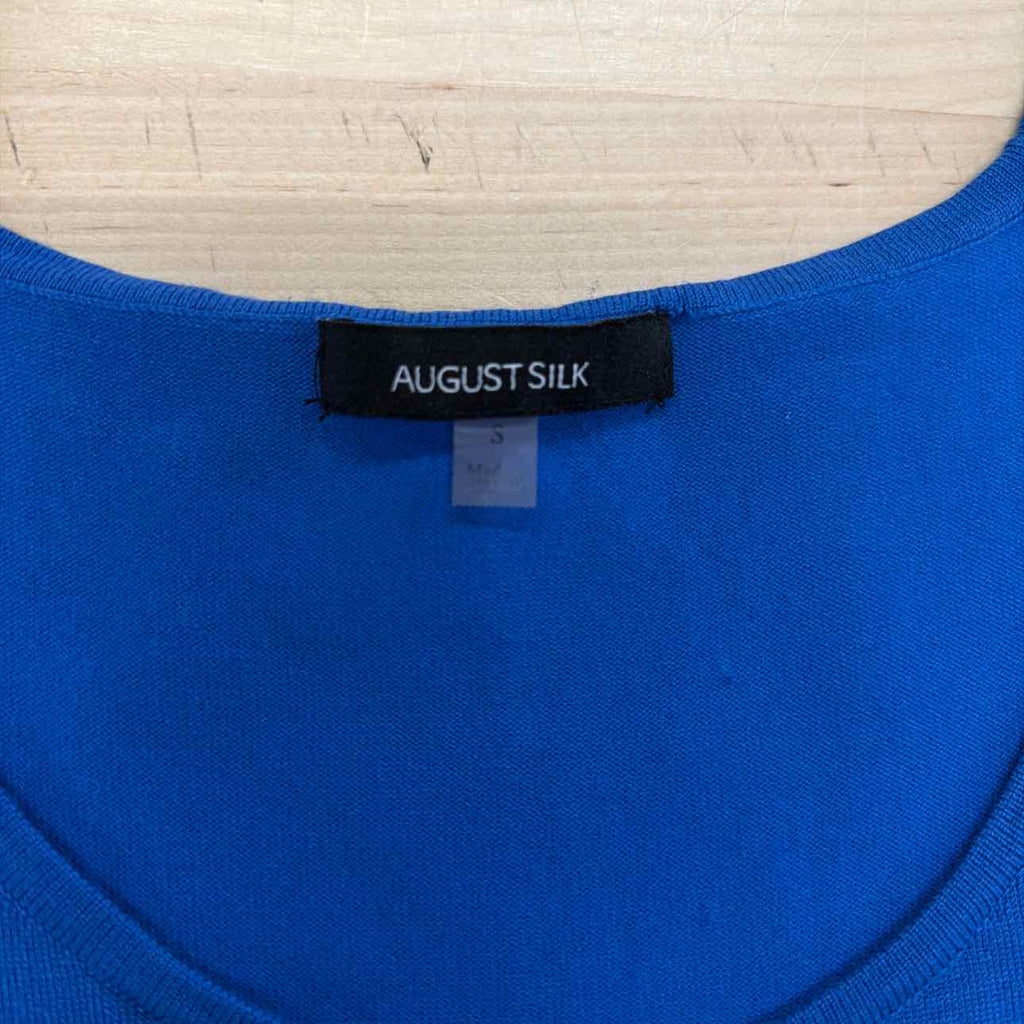 August Silk Size S Blue Preloved Tank