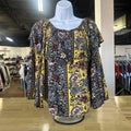 Shyanne Size M Black Yellow Preloved Blouse LS