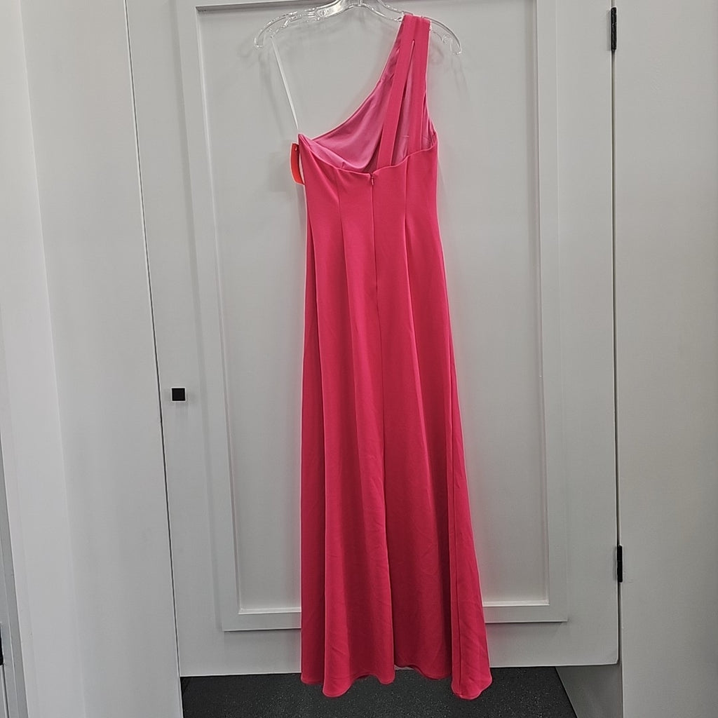 Ava + Esme Womens One Shoulder Long Evening Dres