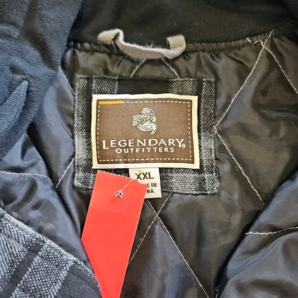 Legendary Outfitters Size XXL Black Gray MENS Jacket