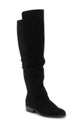 Lucky Brand Jean Size 6.5 Black Suede Over the Knee Boots