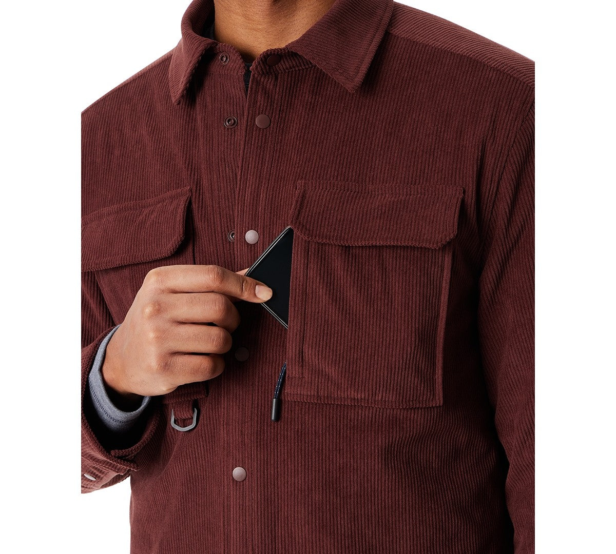 Bass Outdoor Size M Relaxed Fit Corduroy Shirt Jacket - Rum Raisin NWT