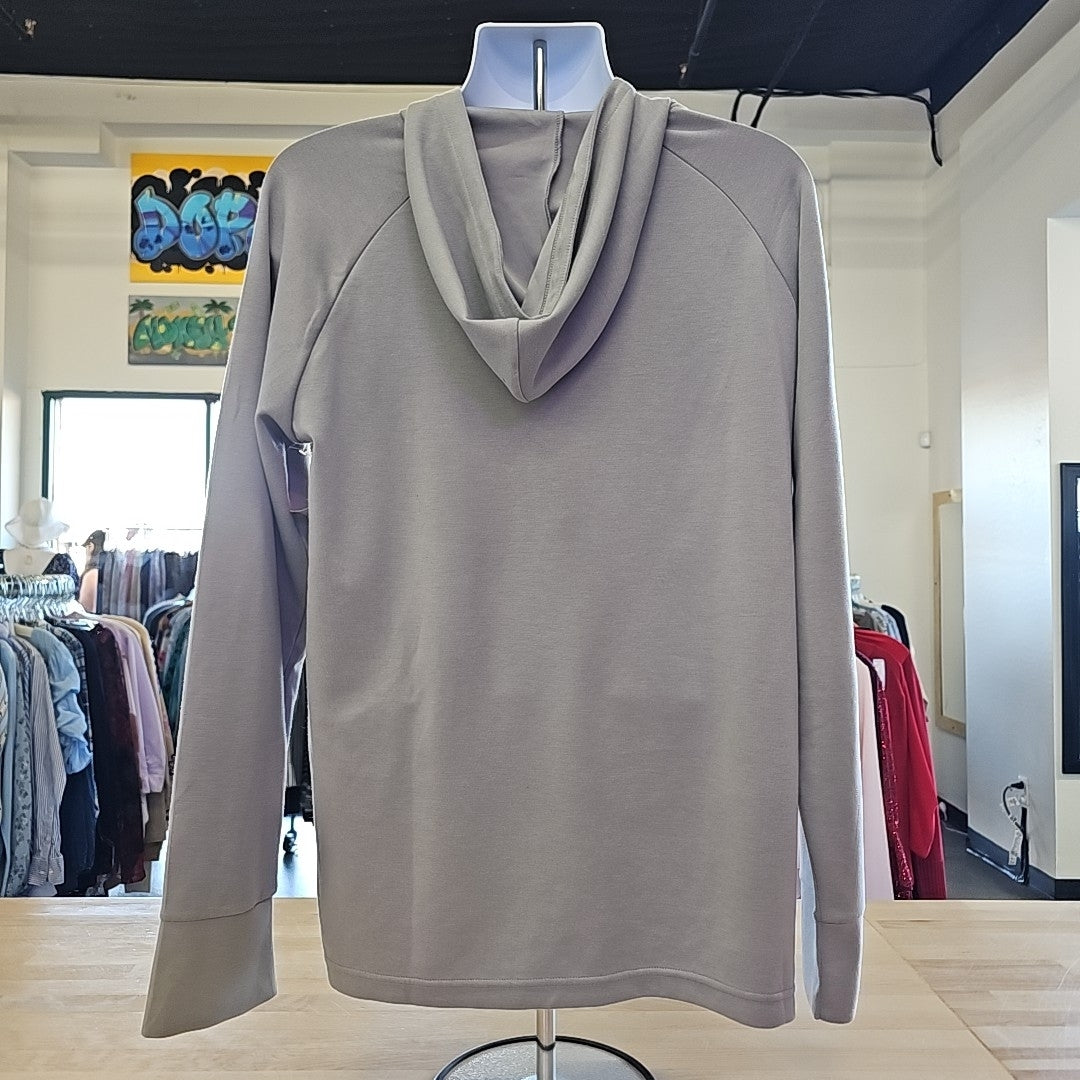 Gaiam Size L Grey Preloved MENS Long Sleeve Shirt