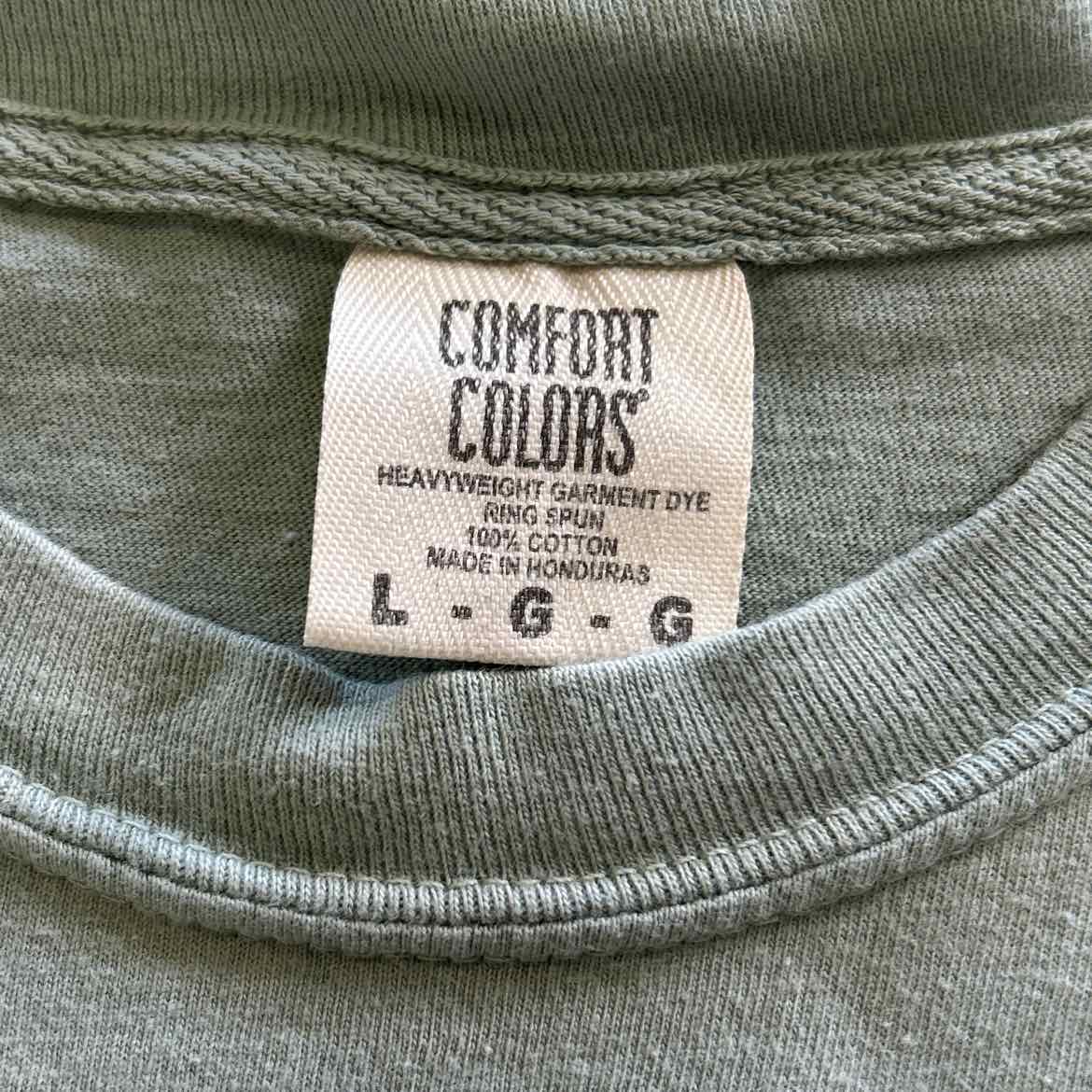 Comfort Colors Size L Green MENS T-shirt