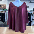 Jennifer Lopez Size 2X Wine Preloved Blouse