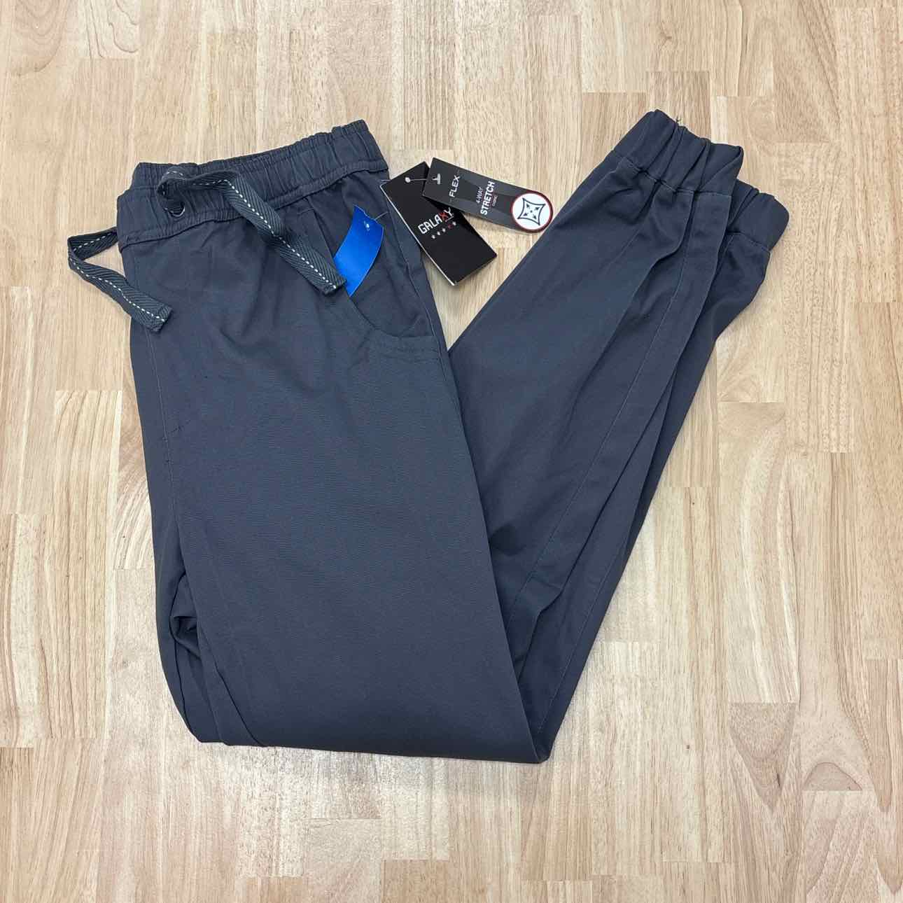 Galaxy Size M Basic Stretch Twill Joggers - Dark Grey