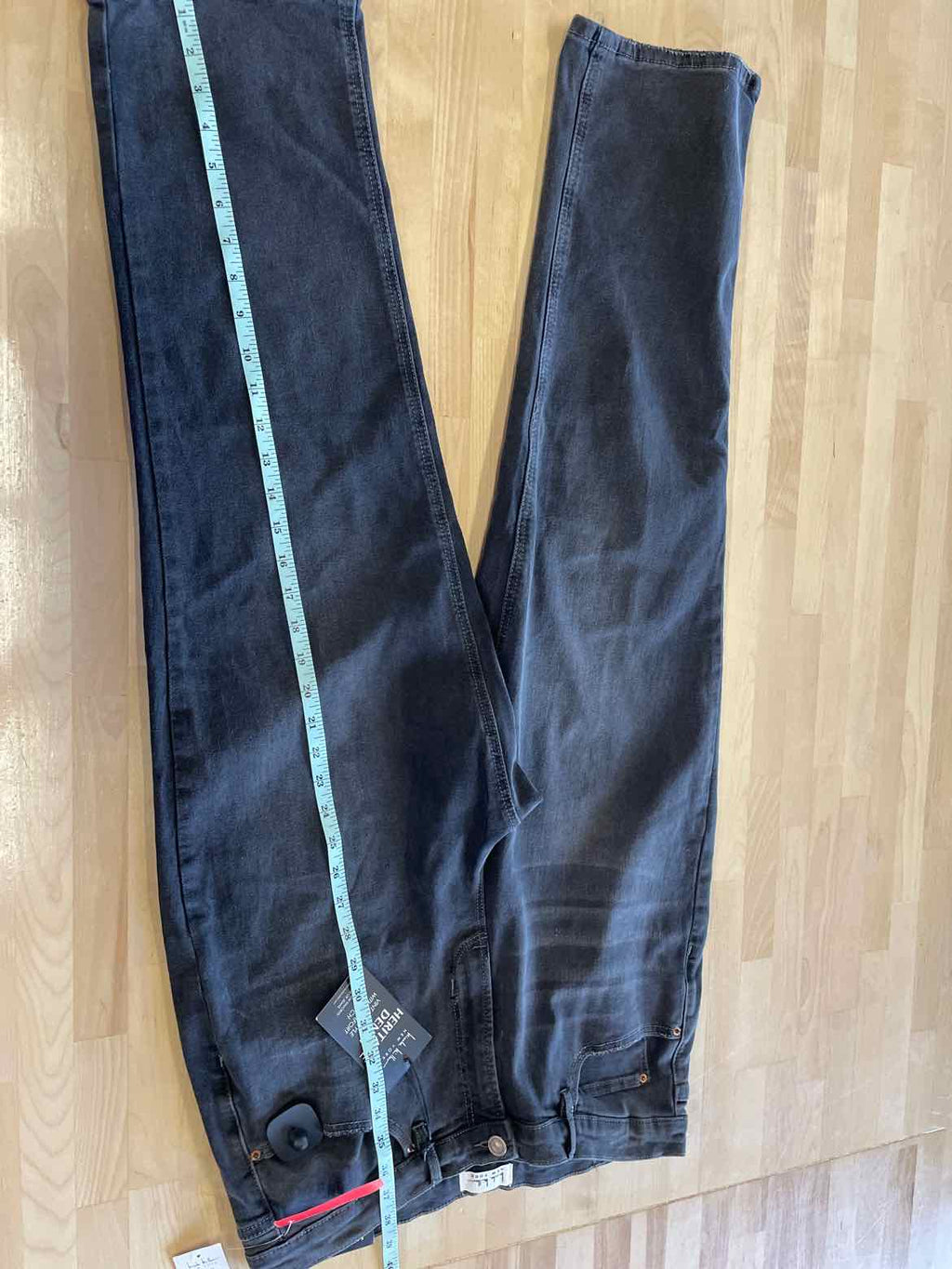 Nicole Miller Size 12 Gray High Rise Straight Leg Jeans NWT