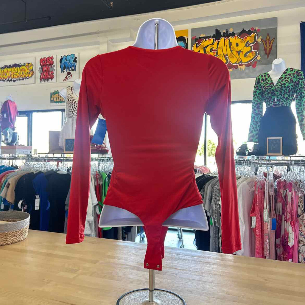 Pumiey Size XS Red Preloved Bodysuit